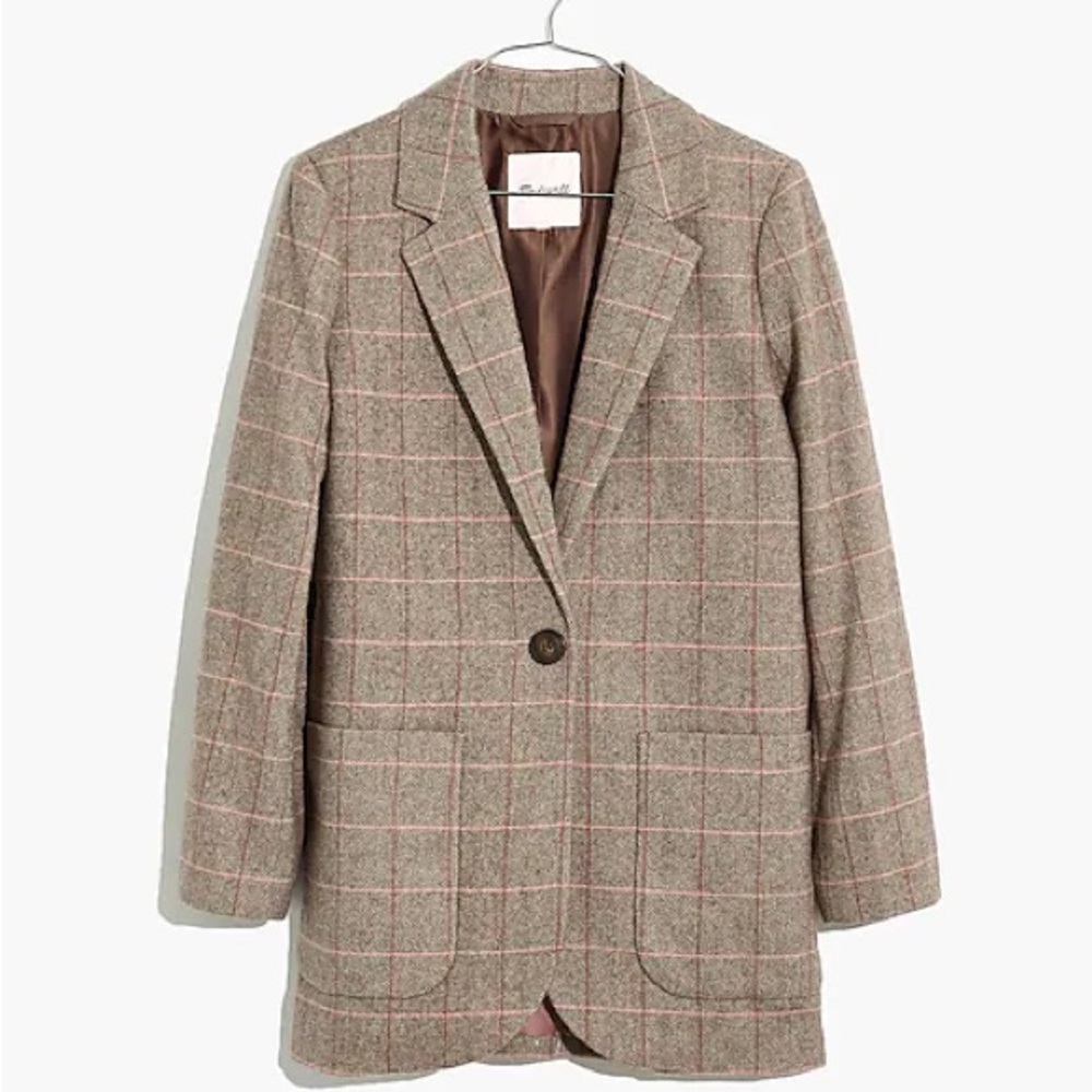 Madewell Larsen Blazer - Plaid